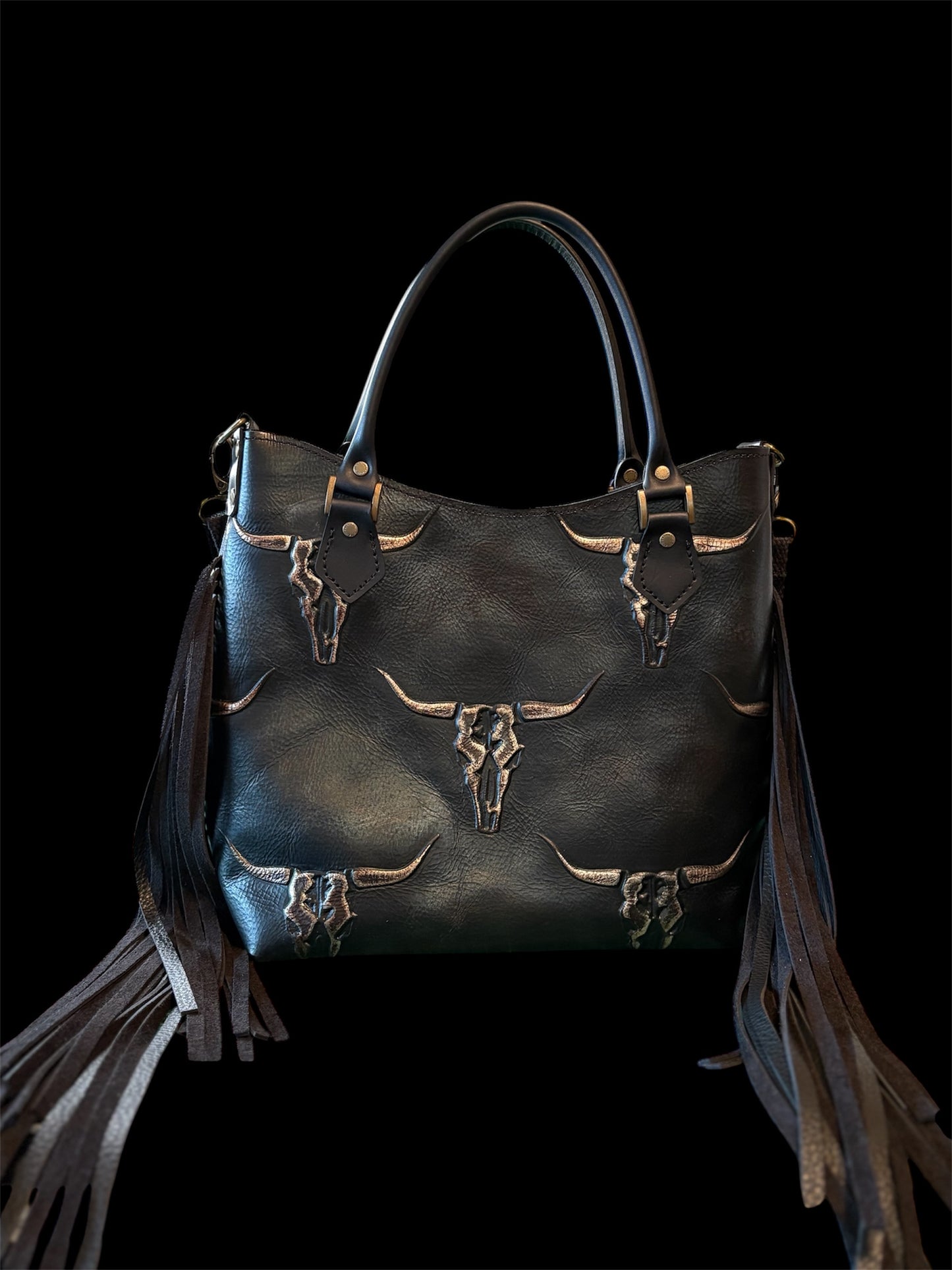 Black Longhorn Skulls Concealed Carry