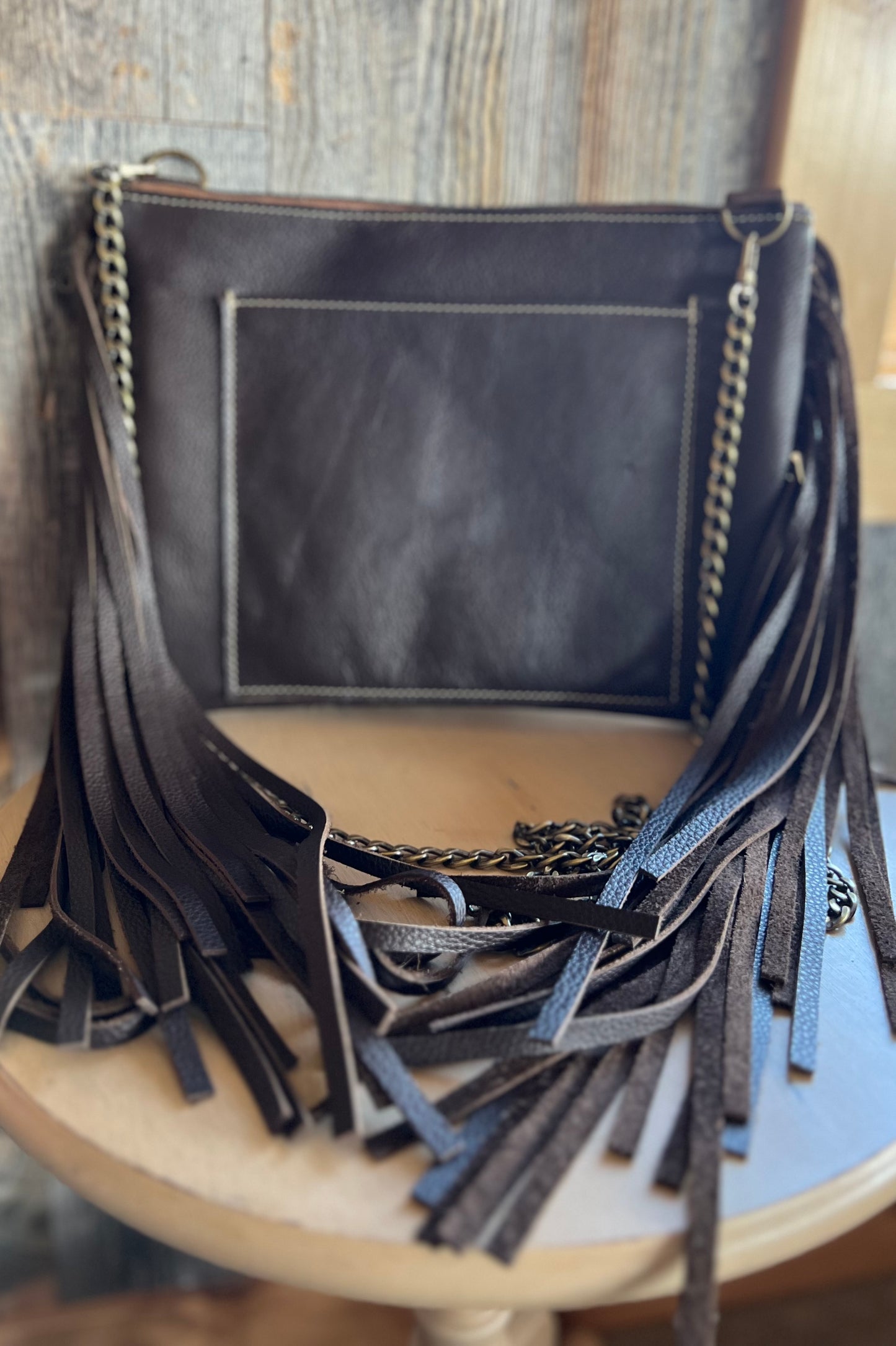 Cowhide and Longhorn Crossbody